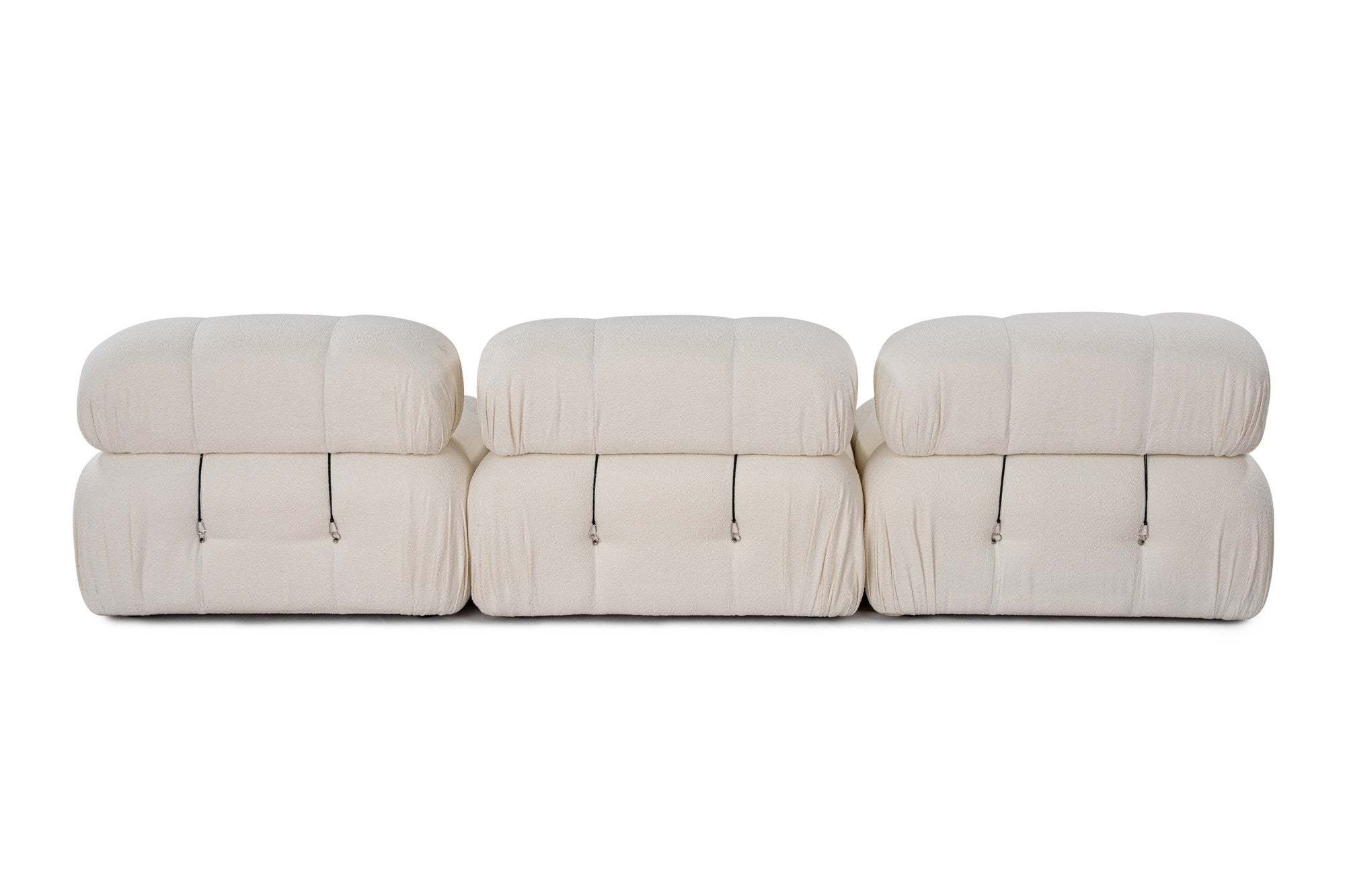 Bubble  3 Seater Sofa White curly wool| Modern Designer sofa