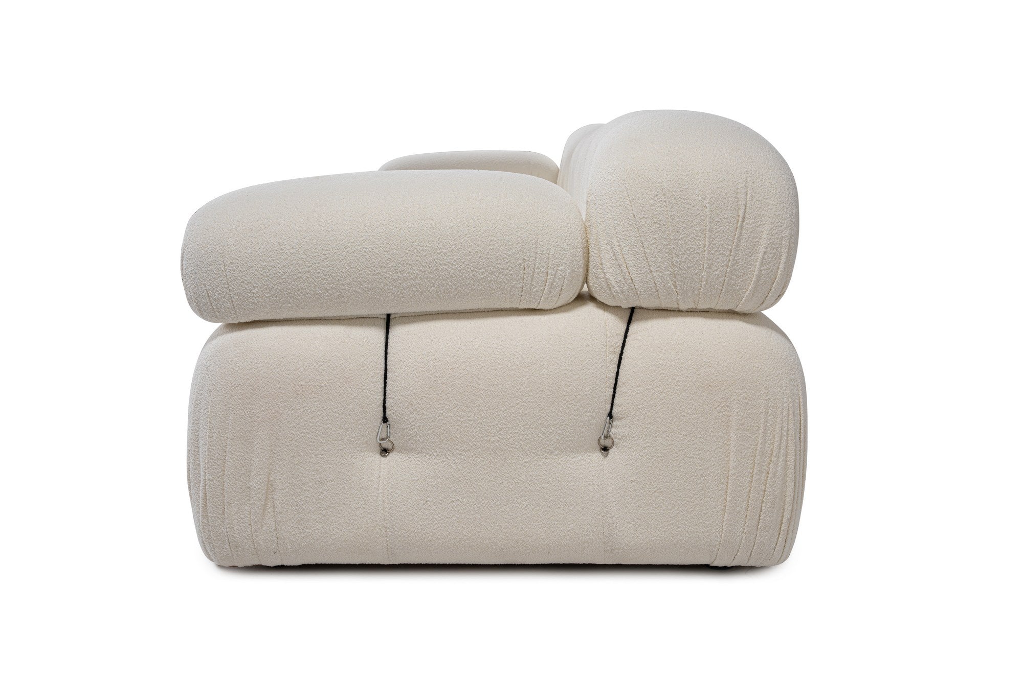 Bubble  3 Seater Sofa White curly wool| Modern Designer sofa