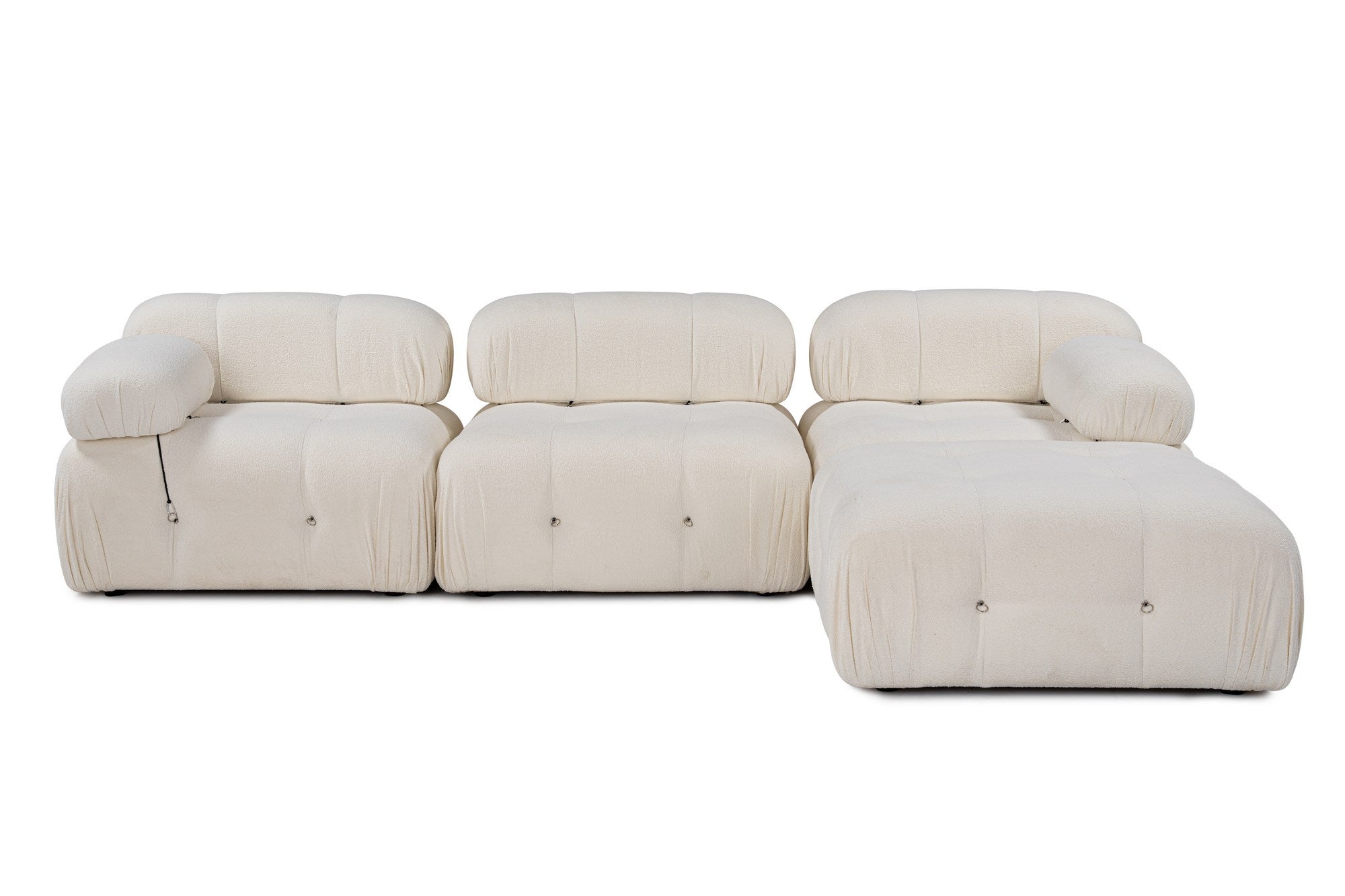 Bubble – White L Shape Corner Sofa | Designer Sectional for Living Room