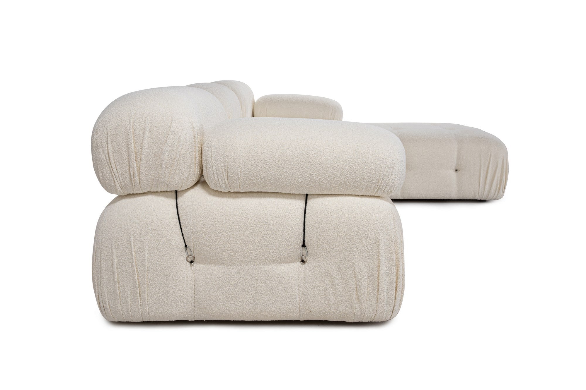 Bubble – White L Shape Corner Sofa | Designer Sectional for Living Room