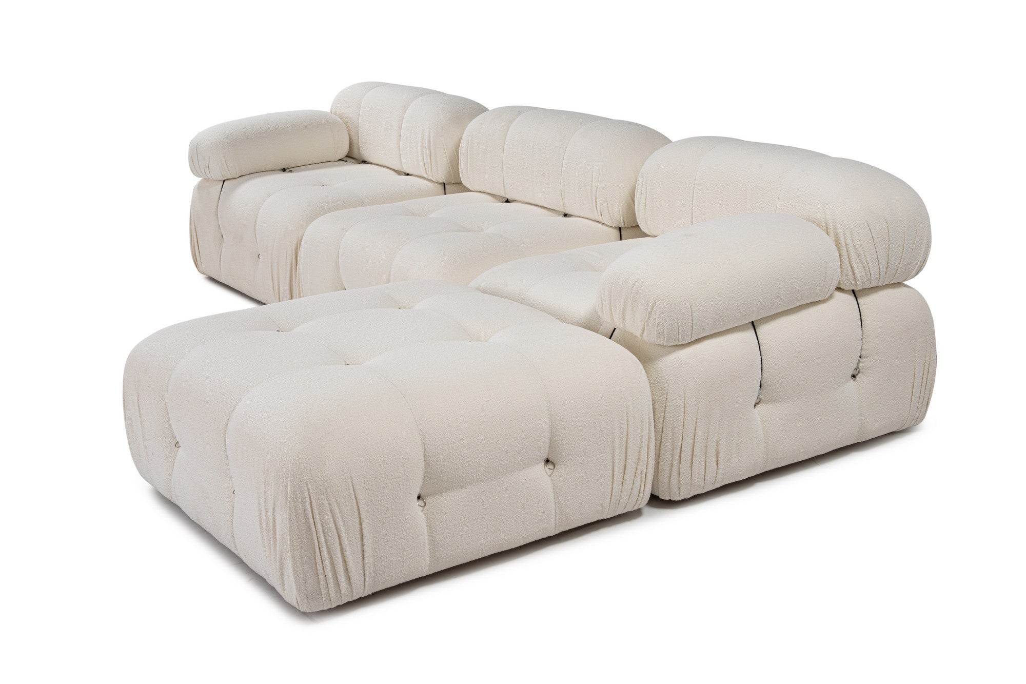 Bubble – White L Shape Corner Sofa | Designer Sectional for Living Room
