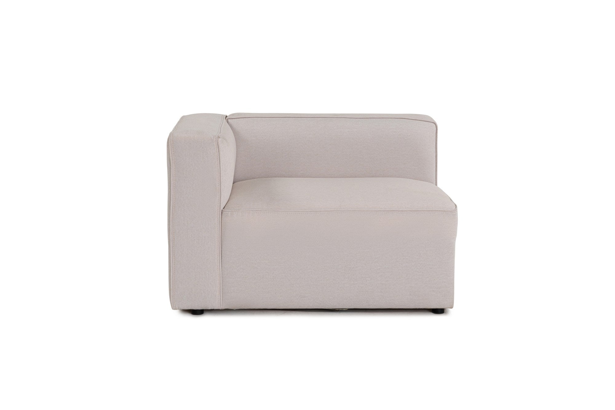 Mora – Ecru L Shape Corner Sofa | Designer Sectional for Living Room