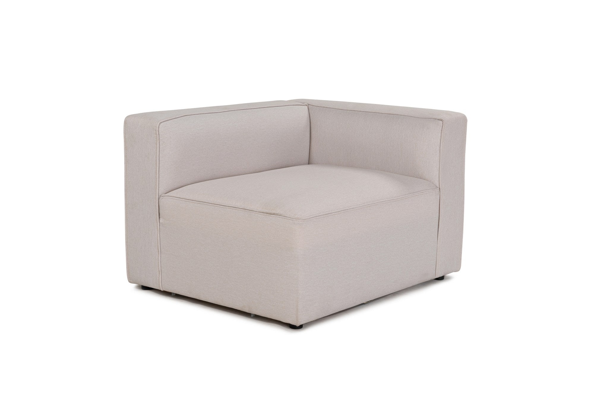 Mora – Ecru L Shape Corner Sofa | Designer Sectional for Living Room