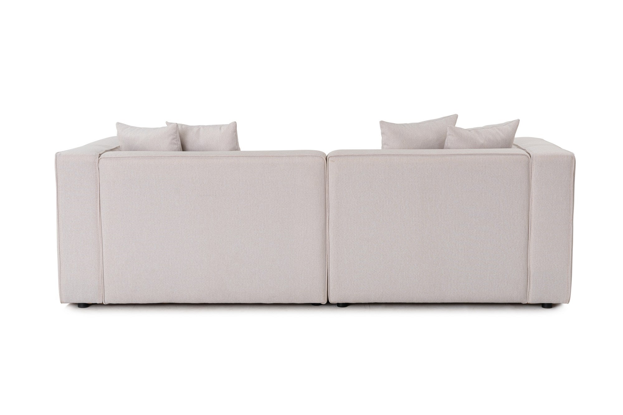Mora – Ecru L Shape Corner Sofa | Designer Sectional for Living Room