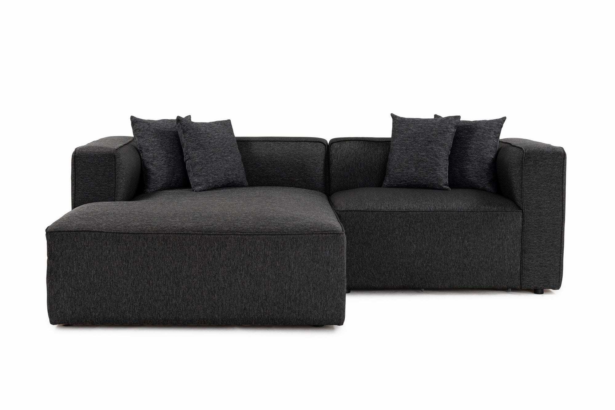 Mora – Anthracite L Shape Corner Sofa | Designer Sectional for Living Room