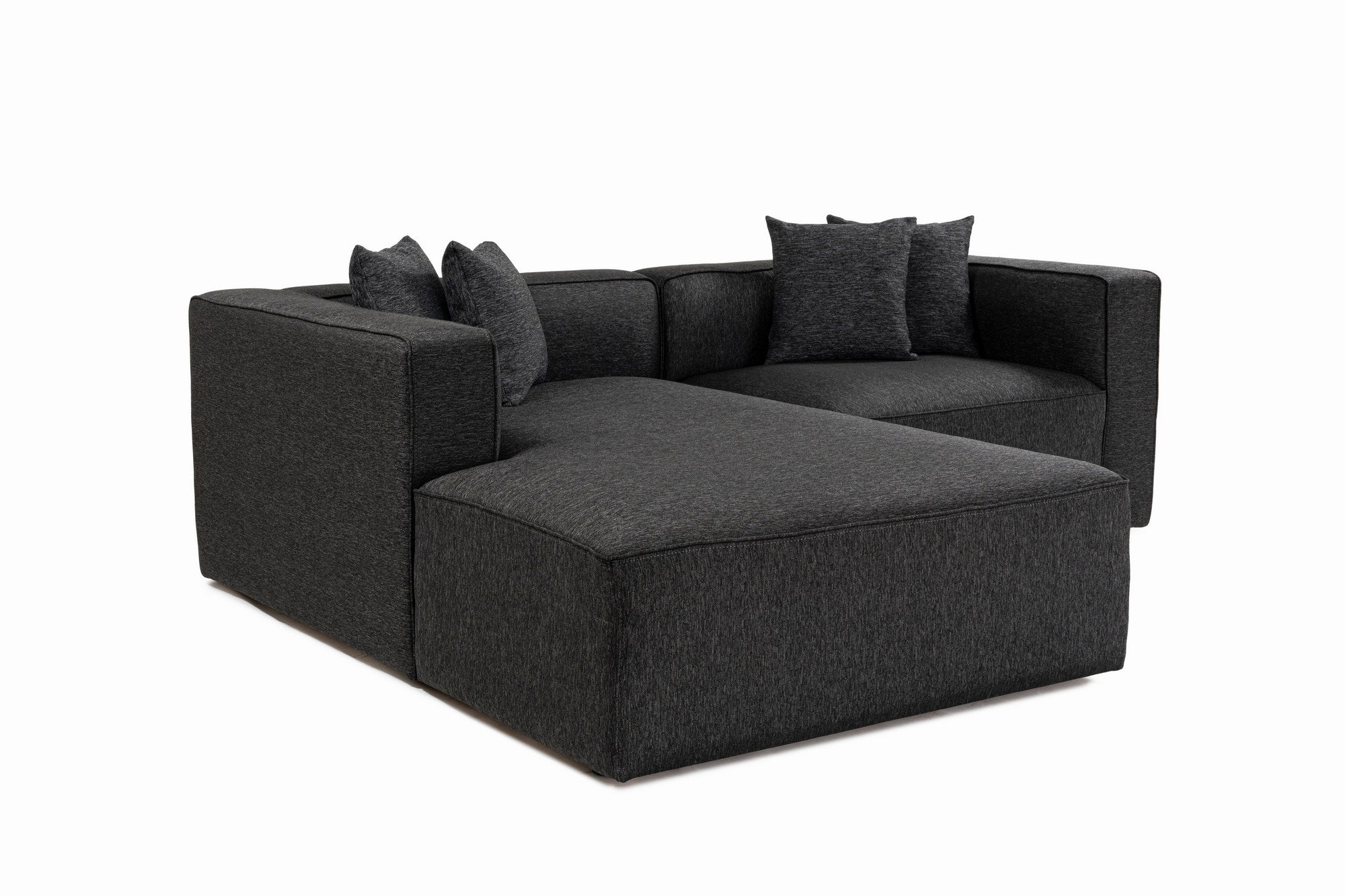 Mora – Anthracite L Shape Corner Sofa | Designer Sectional for Living Room