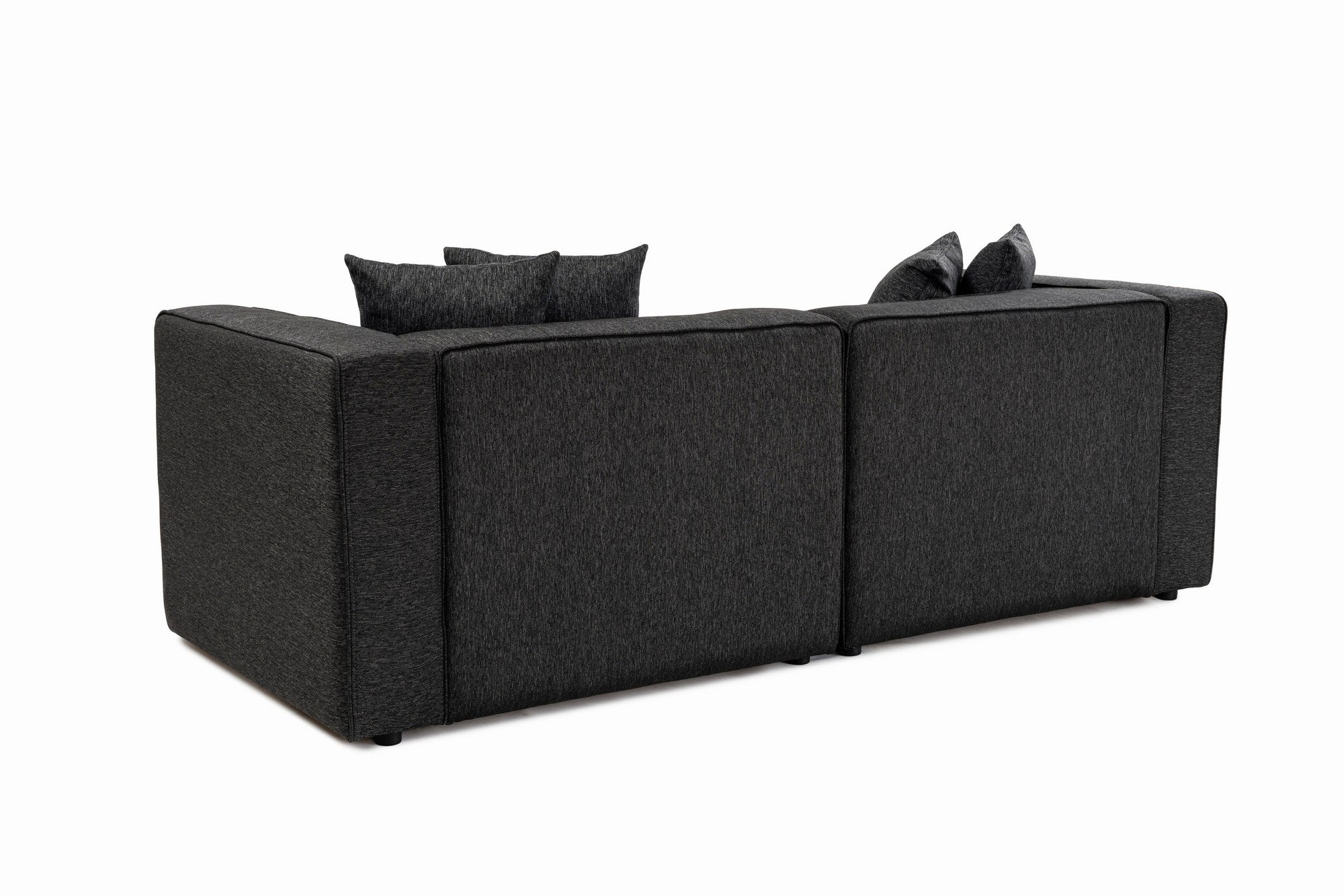 Mora – Anthracite L Shape Corner Sofa | Designer Sectional for Living Room