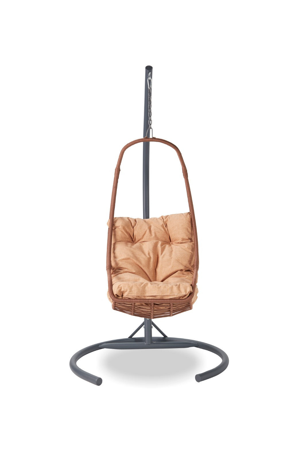 Florya Polyester Hanging Garden Swing Chair in Camel and Black – product image 4