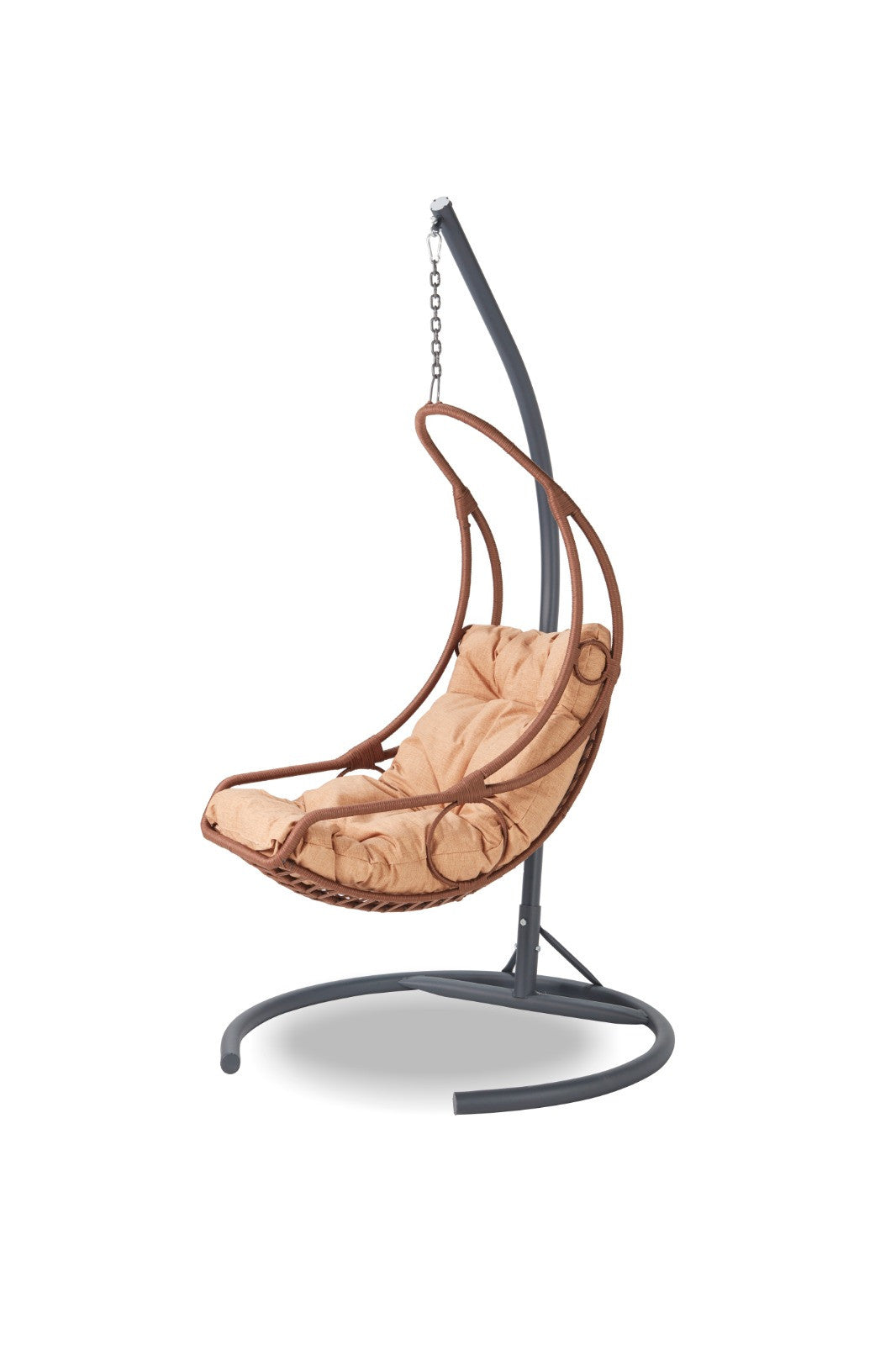 Florya Polyester Hanging Garden Swing Chair in Camel and Black – product image 5
