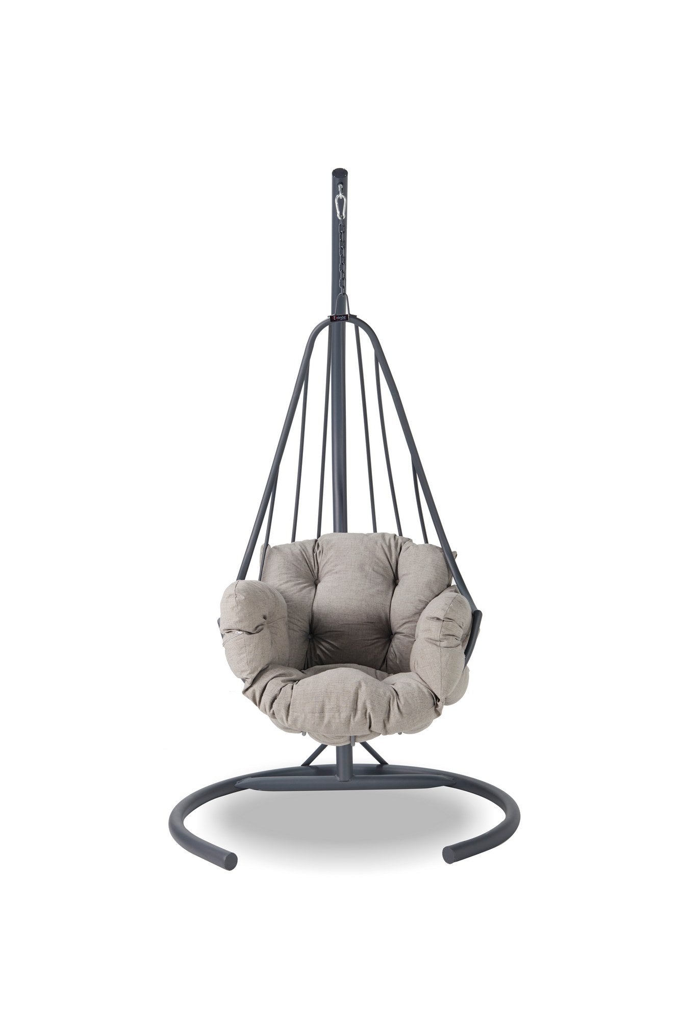 Kirlangic Garden Swing Chair in Anthracite and Grey – product image 3