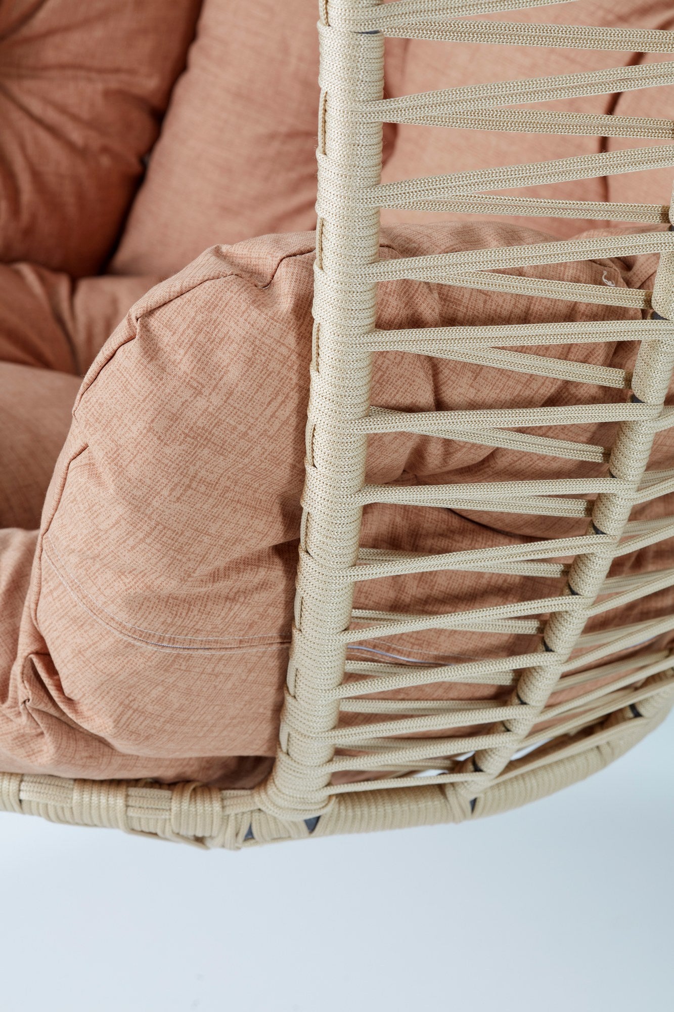Saka 1 Metal Garden Rocking Chair in Beige and Black – product image 4