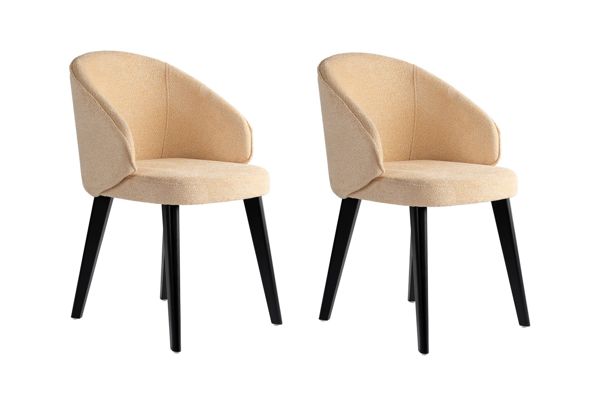Set of 2 Bentley Dining Chairs in Beige and Black – product image 2