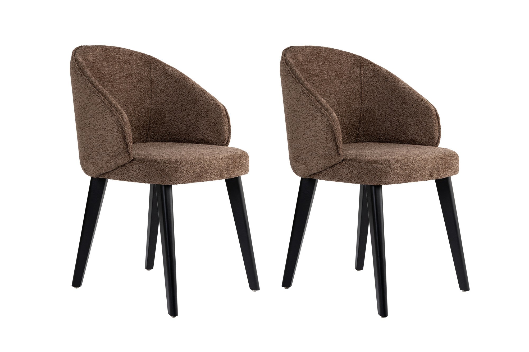 Set of 2 Bentley Dining Chairs in Brown and Black – product image 2