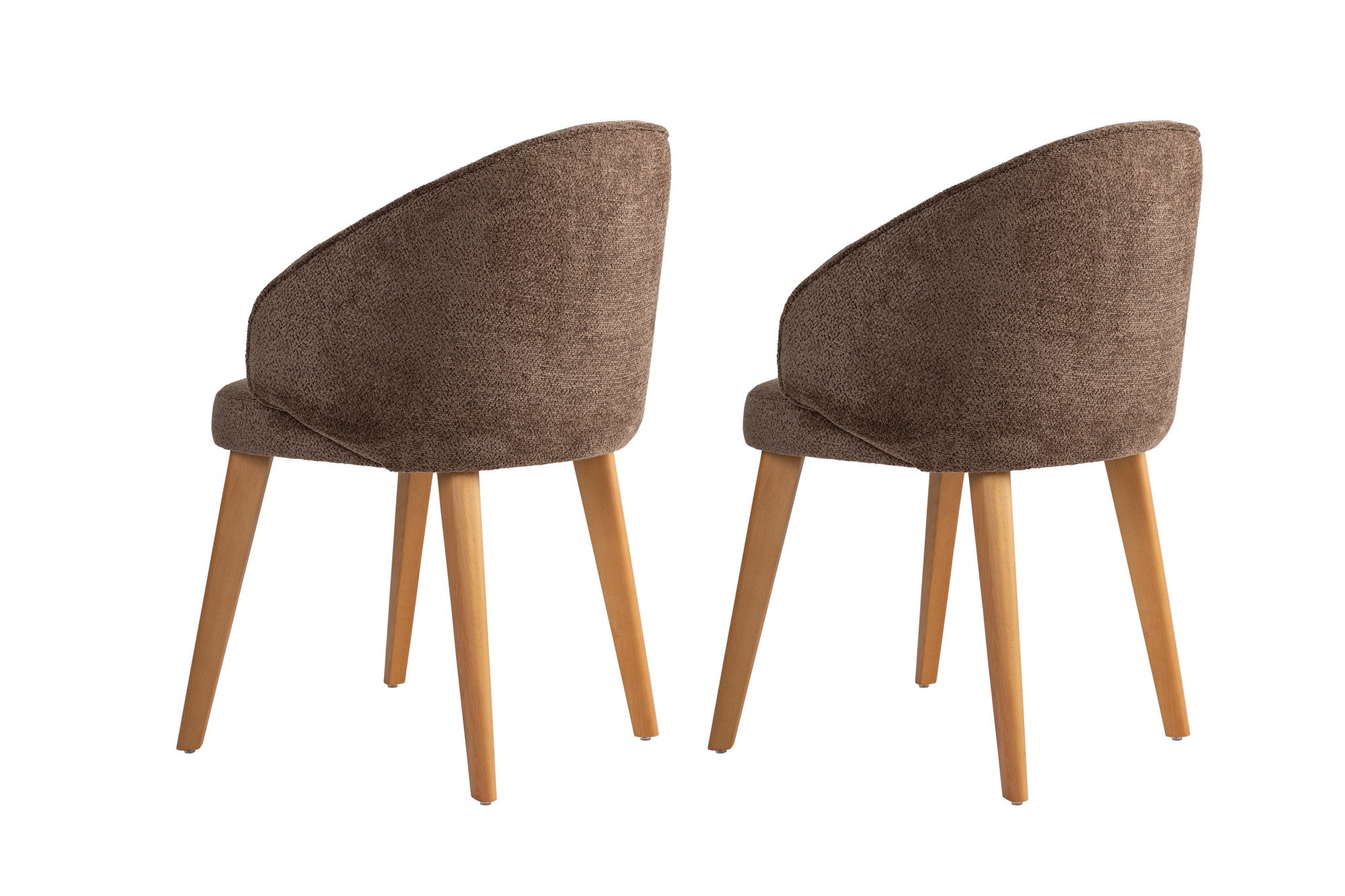 Set of 2 Bentley Dining Chairs in Brown and Dark Oak – product image 4