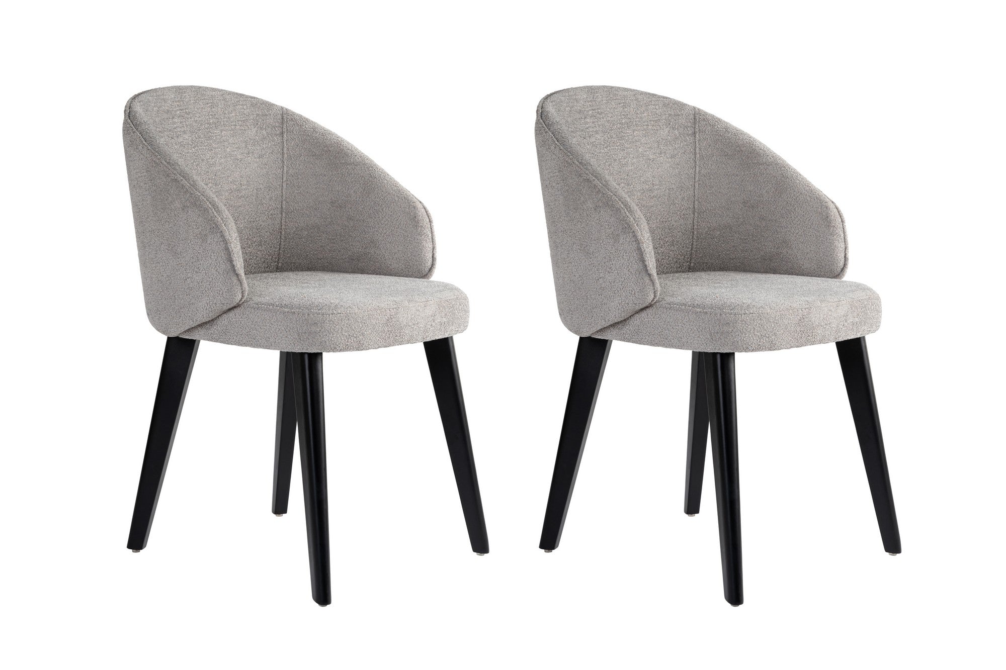 Set of 2 Bentley Dining Chairs in Grey and Black – product image 2