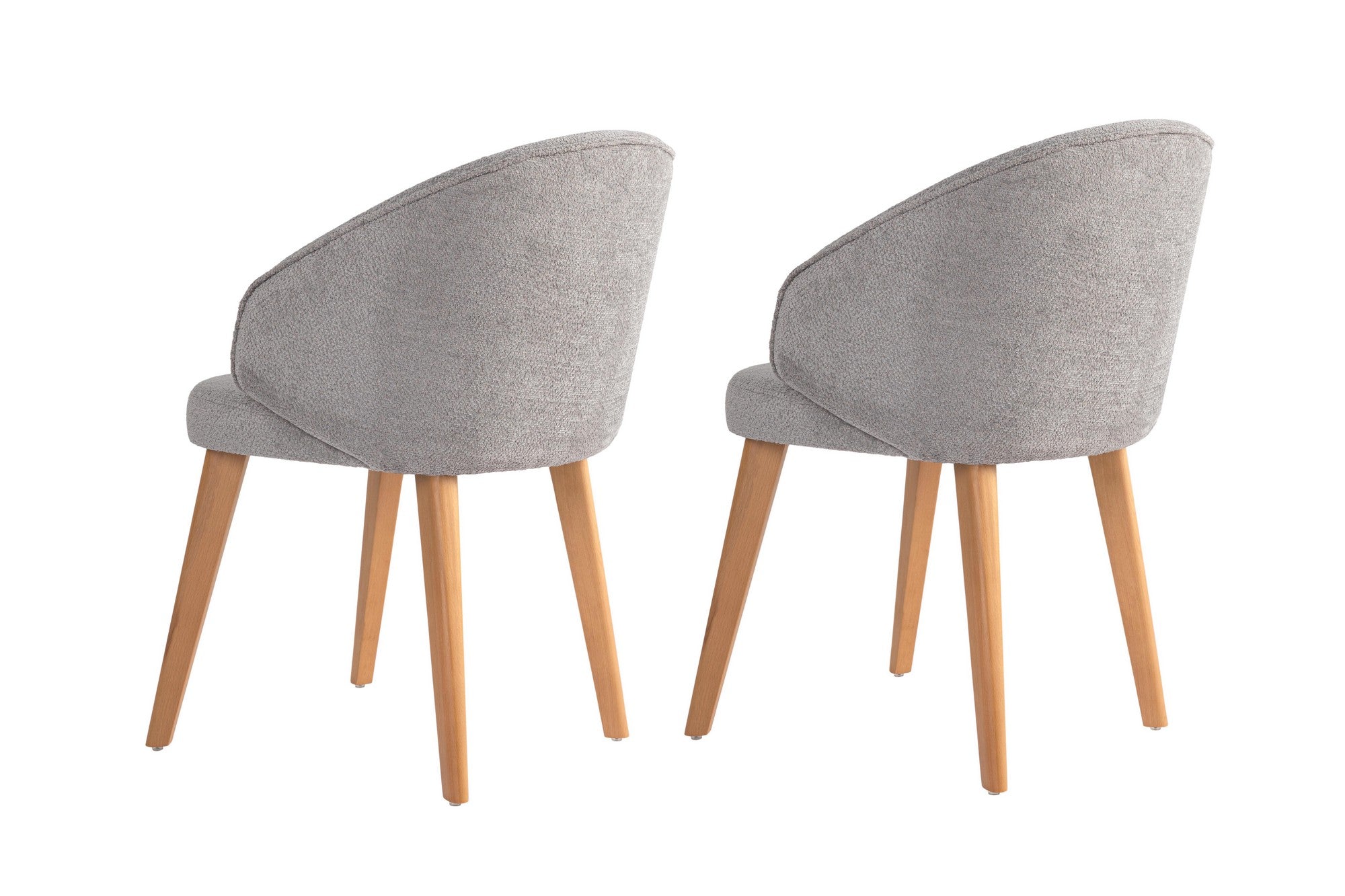 Set of 2 Bentley Dining Chairs in Grey and Light Oak – product image 4