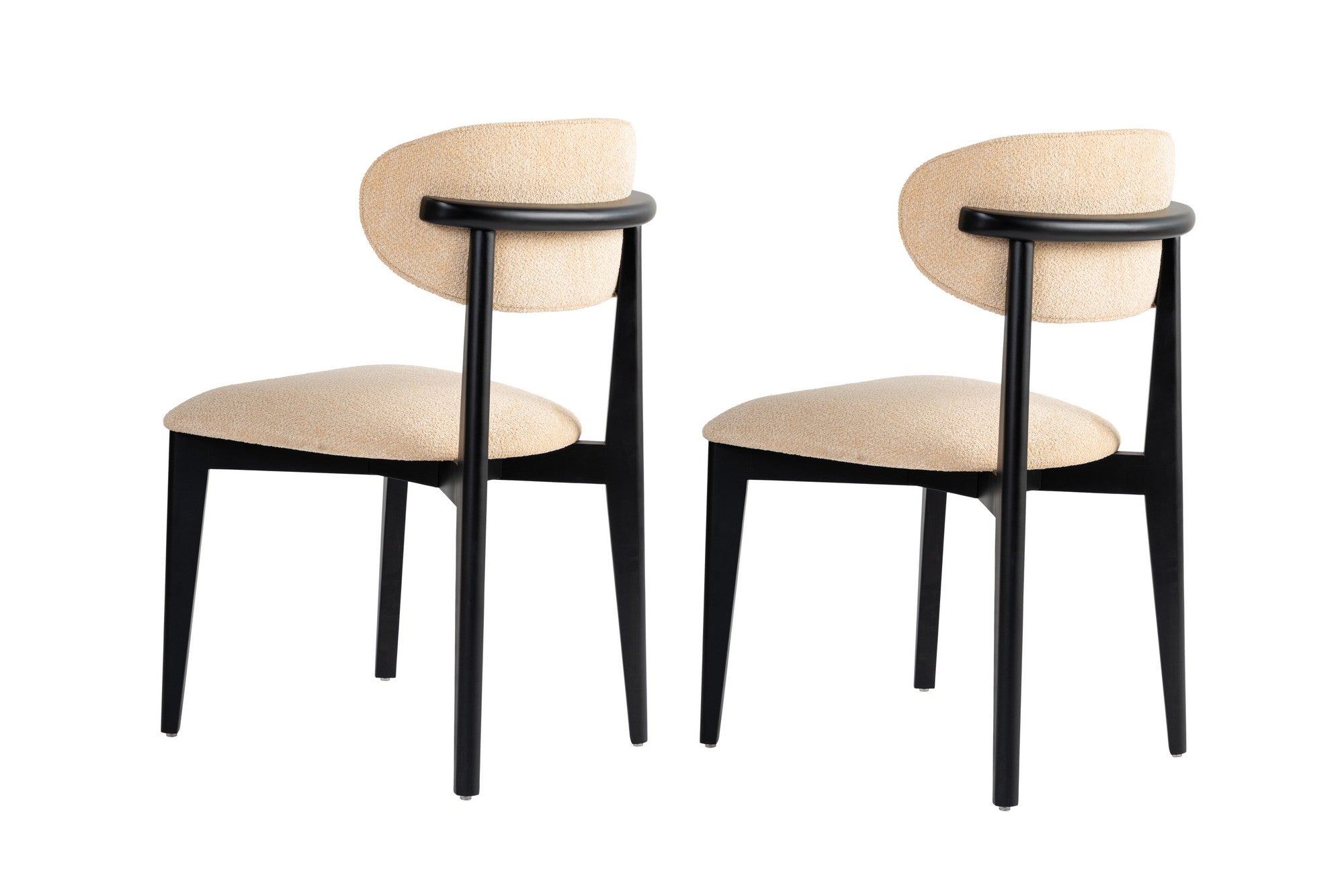 Set of 2 Lionte Dining Chairs in Beige and Black – product image 4