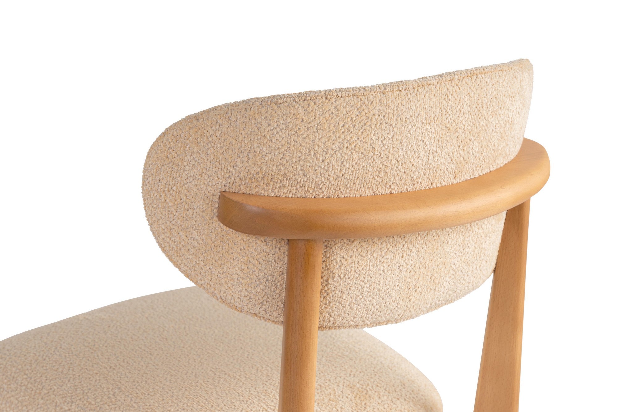 Set of 2 Lionte Dining Chairs in Beige and Light Oak – product image 5