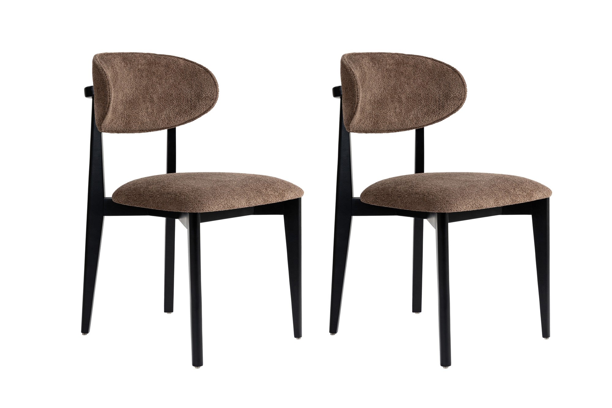 Set of 2 Lionte Dining Chairs in Brown and Black – product image 2