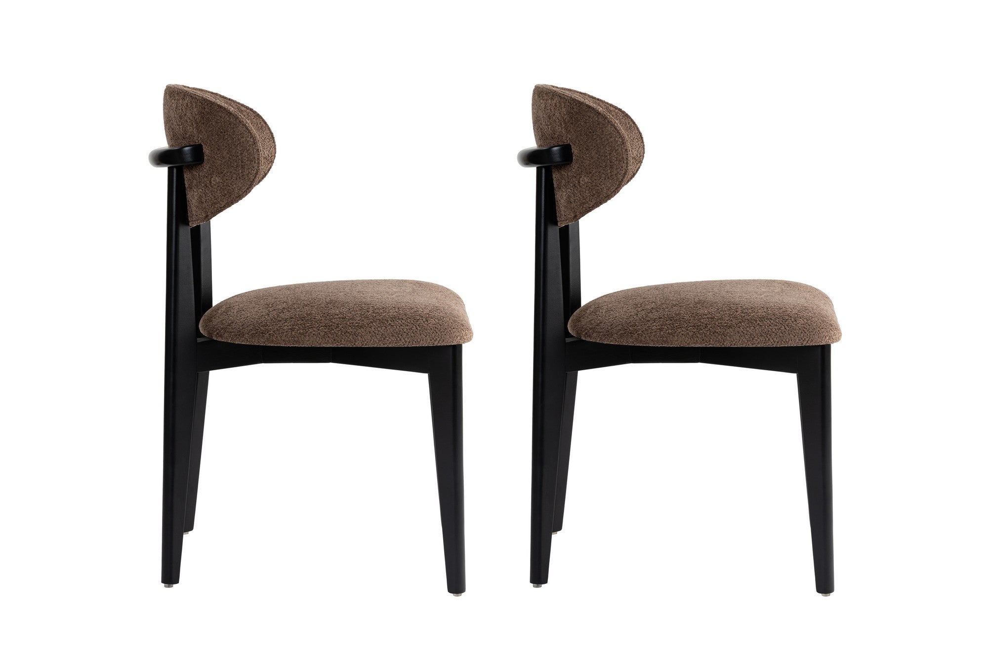Set of 2 Lionte Dining Chairs in Brown and Black – product image 3