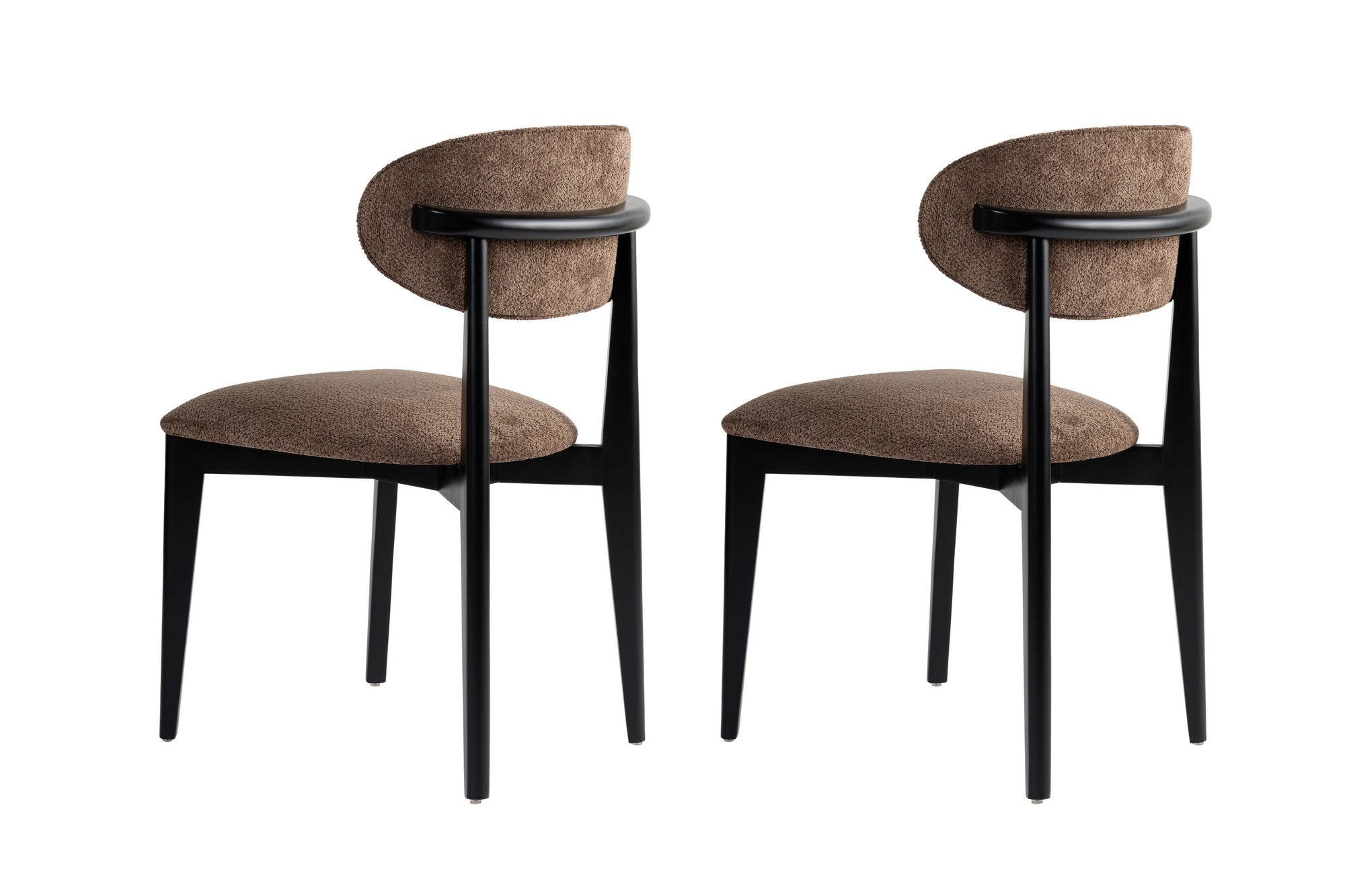 Set of 2 Lionte Dining Chairs in Brown and Black – product image 4