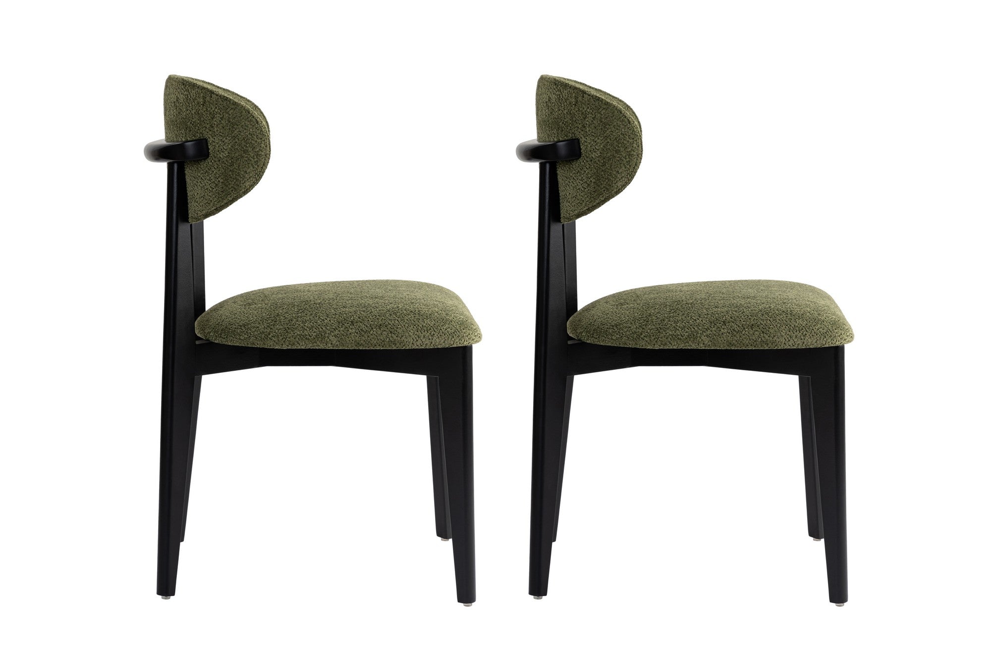 Set of 2 Lionte Dining Chairs in Green and Black – product image 3