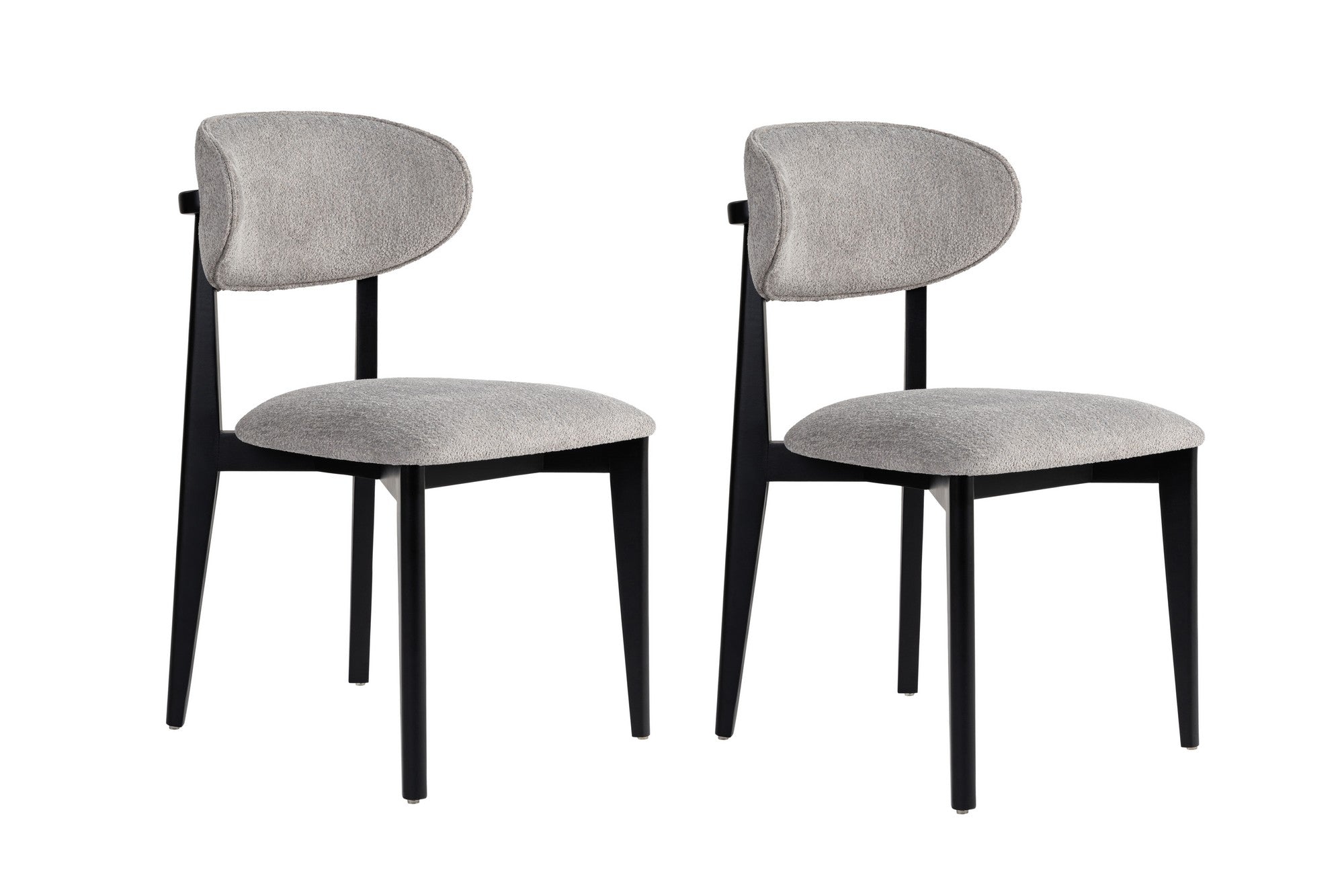 Set of 2 Lionte Dining Chairs in Grey and Black – product image 2