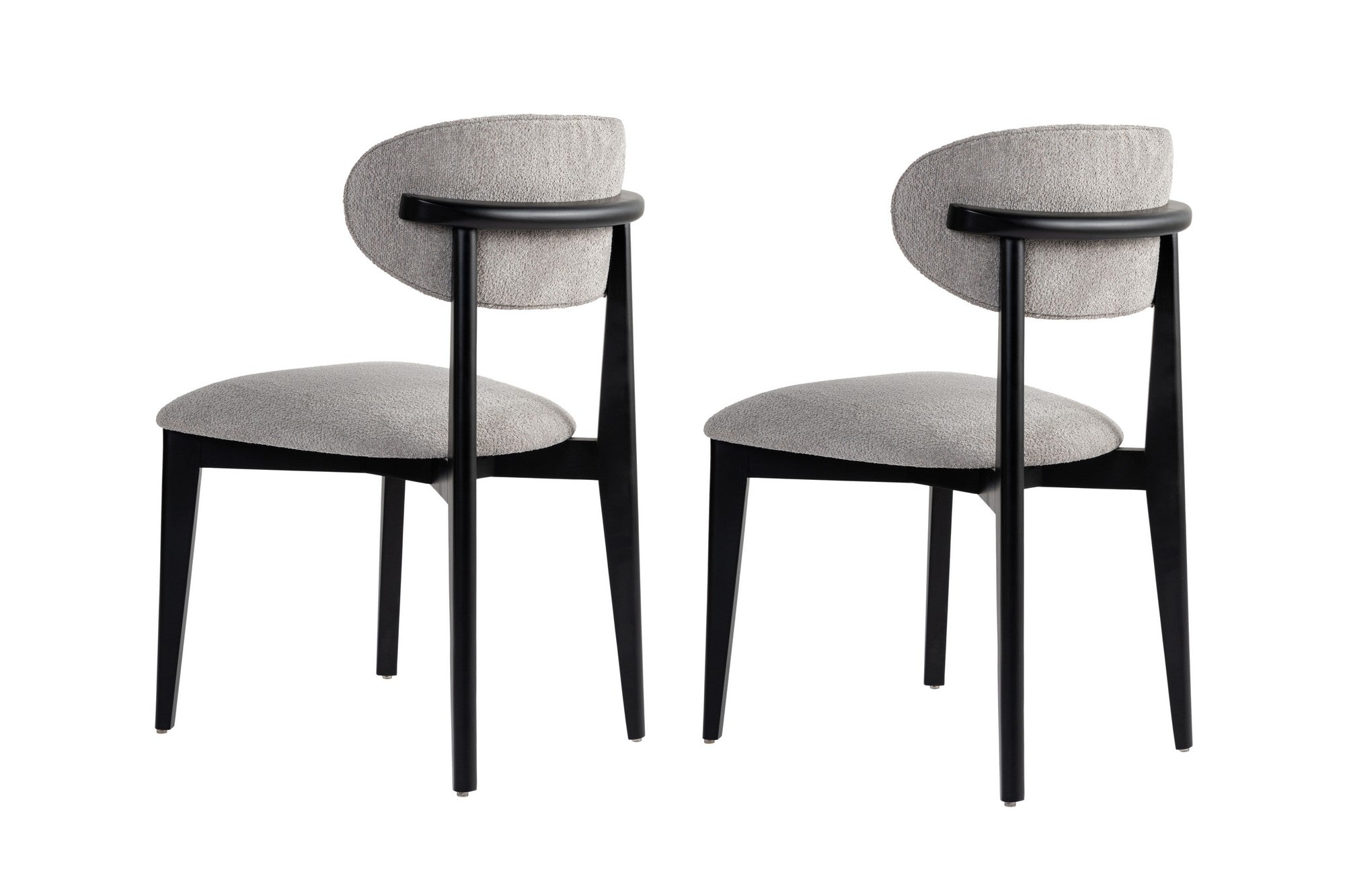 Set of 2 Lionte Dining Chairs in Grey and Black – product image 4