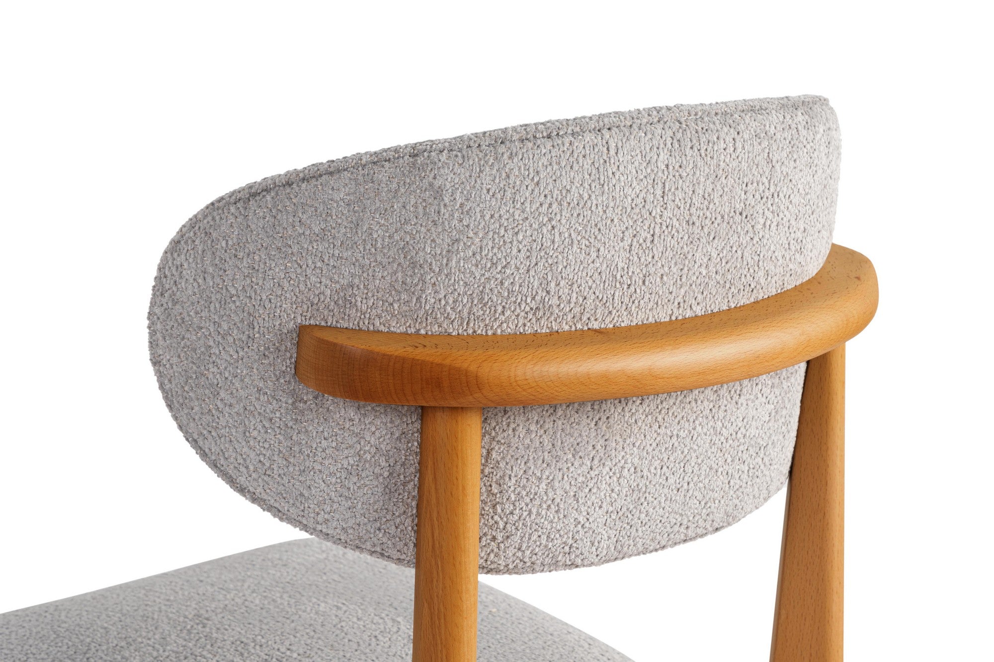 Set of 2 Lionte Dining Chairs in Grey and Dark Oak – product image 5