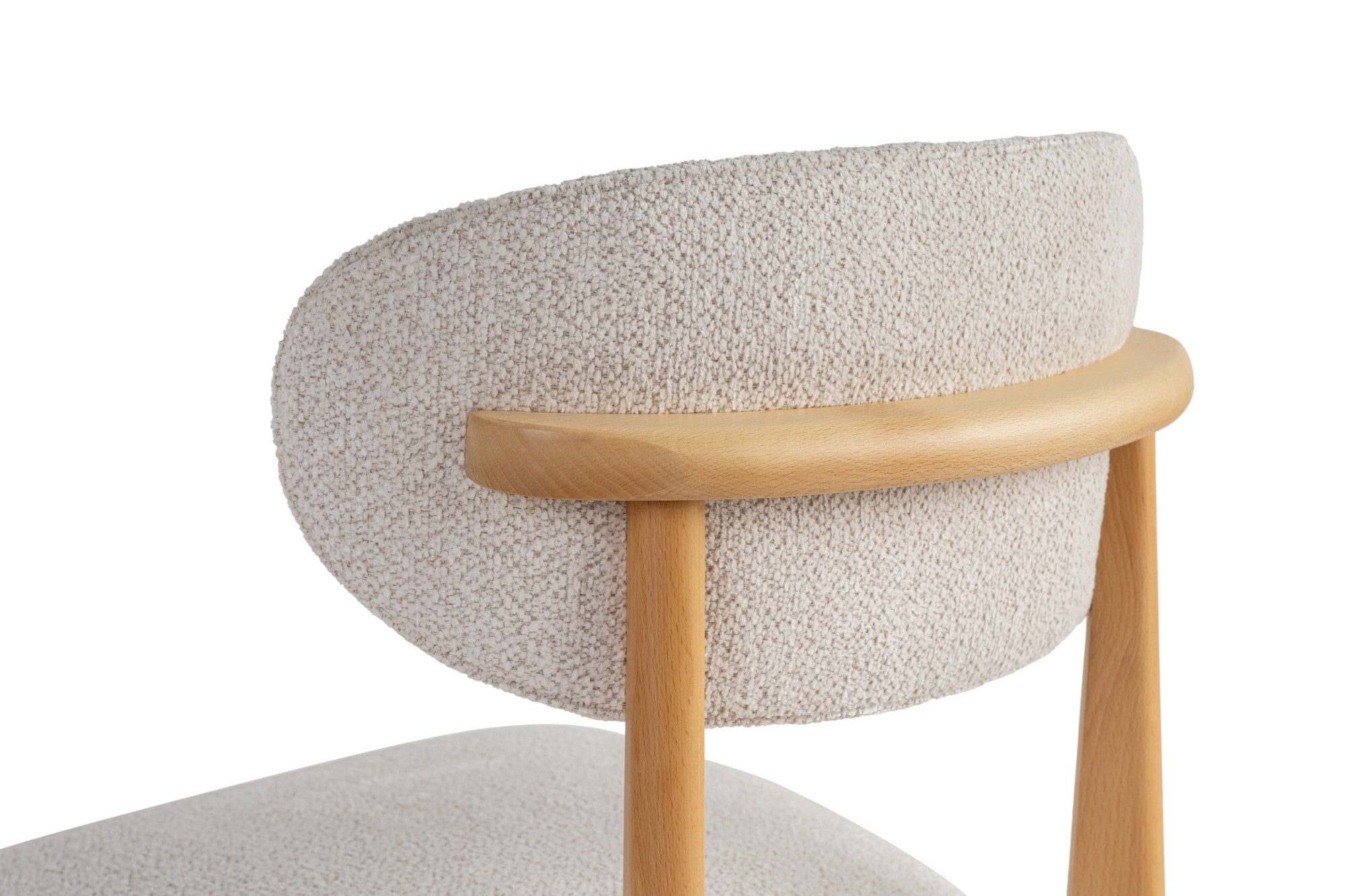 Set of 2 Lionte Dining Chairs in White and Light Oak – product image 5