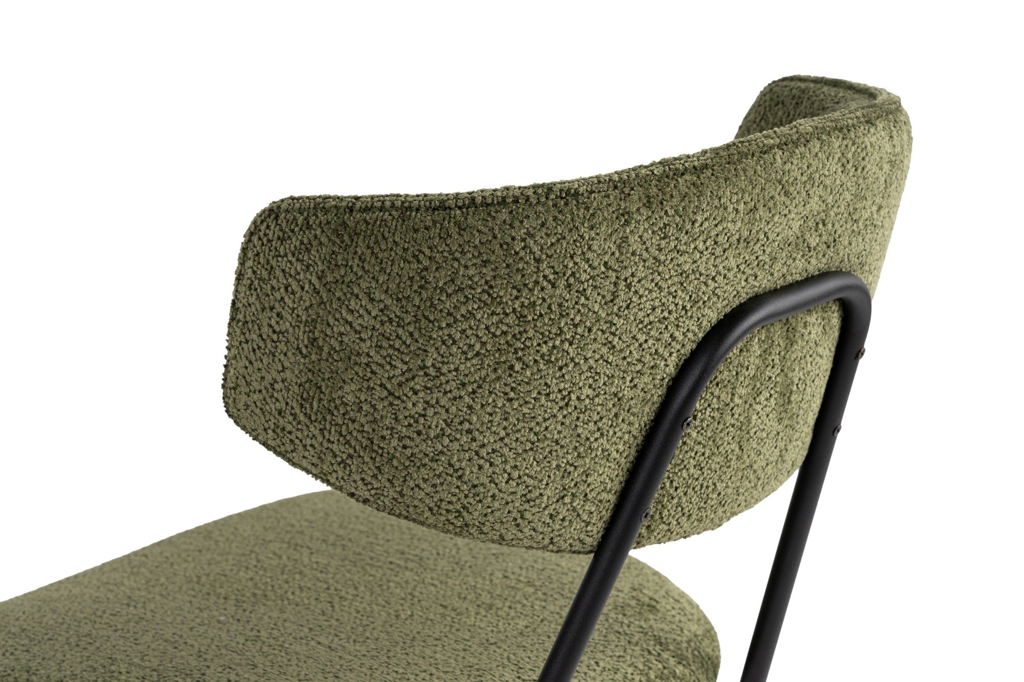 Set of 2 Nancy Metal Dining Chairs in Green and Black – product image 4