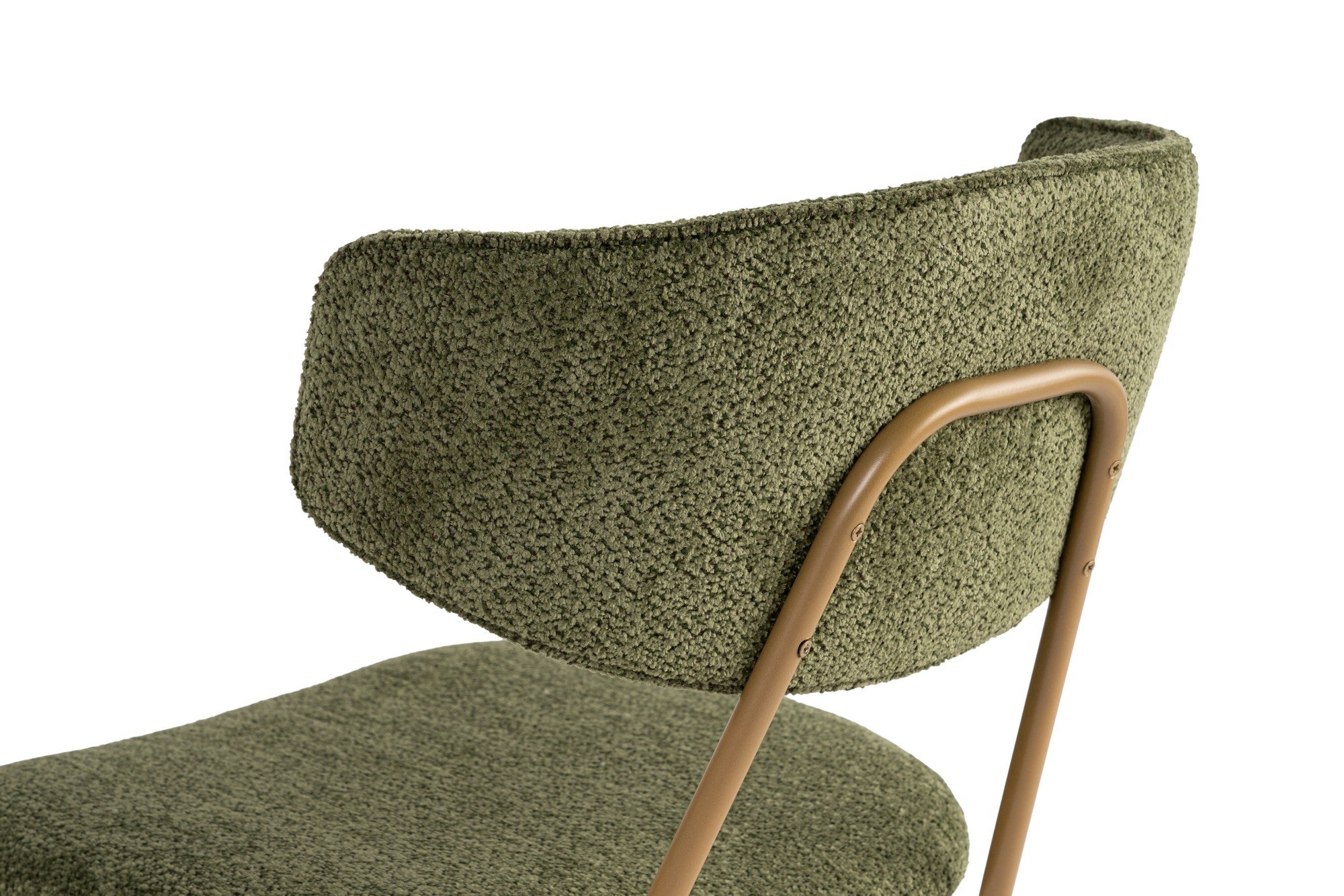 Set of 2 Nancy Metal Dining Chairs in Green and Gold – product image 4