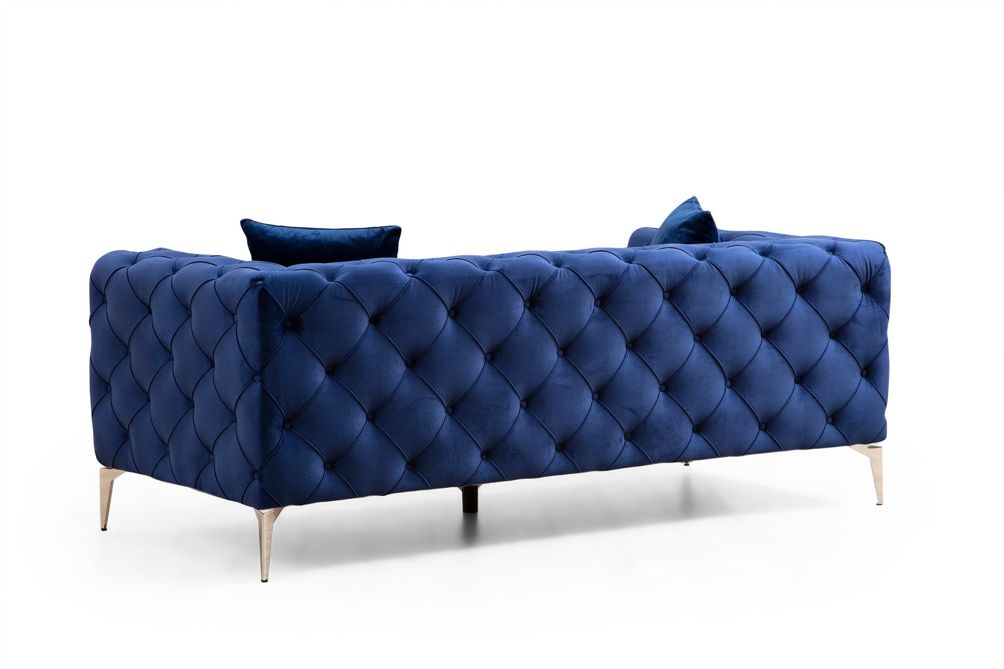 Como – Navy Blue 2 Seater Sofa | Compact Modern Couch for Two