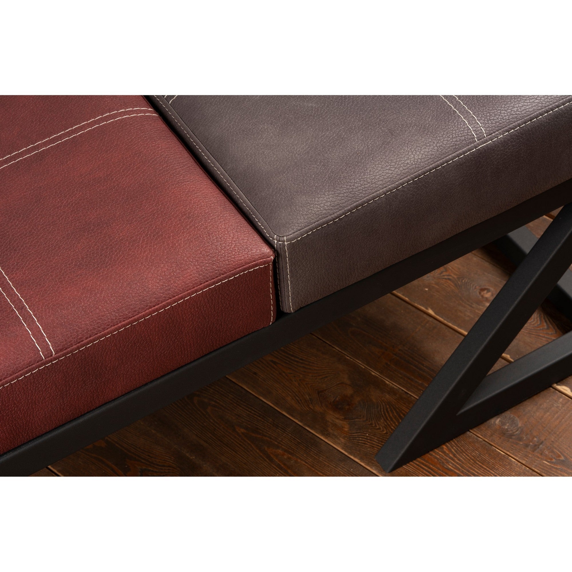 Brda  | Anthracite
Claret Red Pouffe – Modern Upholstered Ottoman