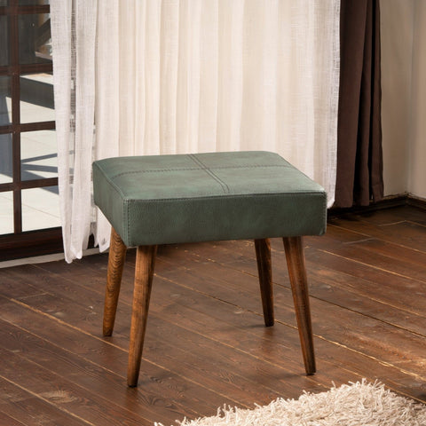 Urga  | Green Pouffe – Modern Upholstered Ottoman