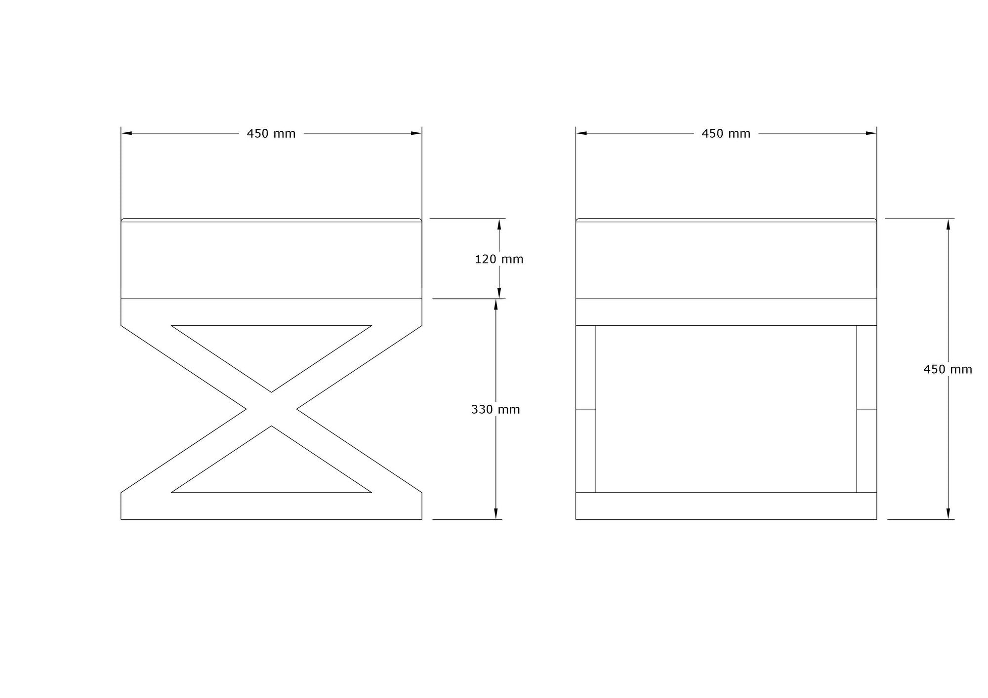 Imle  | Beige Pouffe – Modern Upholstered Ottoman