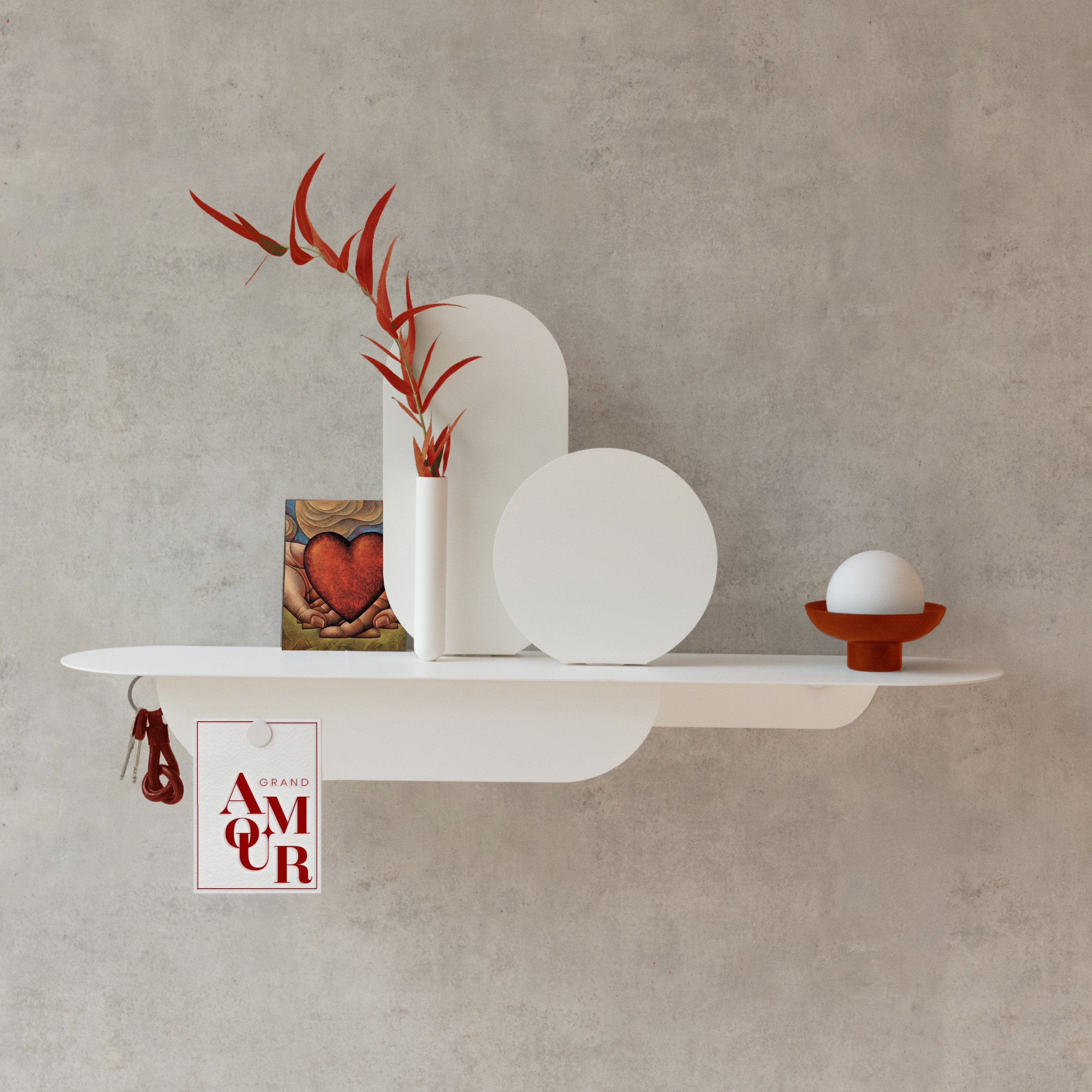 Blanc avec miroir SIMPLY -Mlle JO