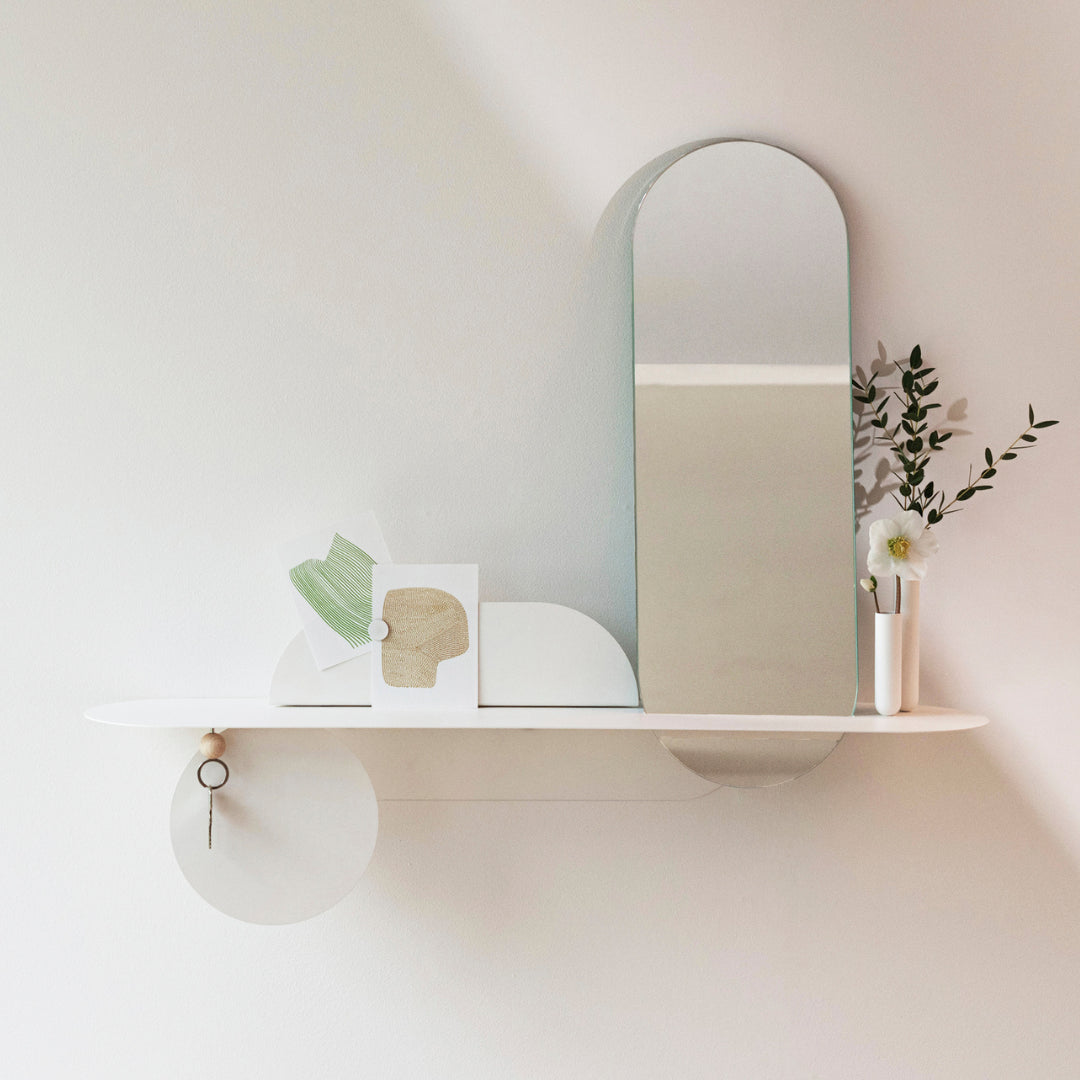 Blanc avec miroir SIMPLY -Mlle JO