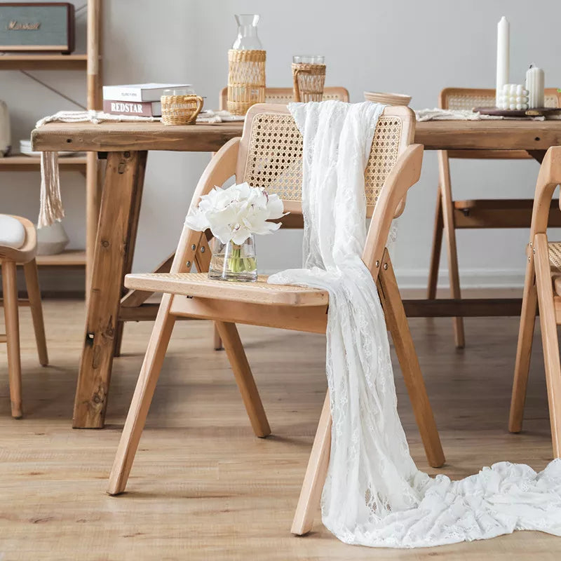 Chaise vintage bois et cannage Truffle