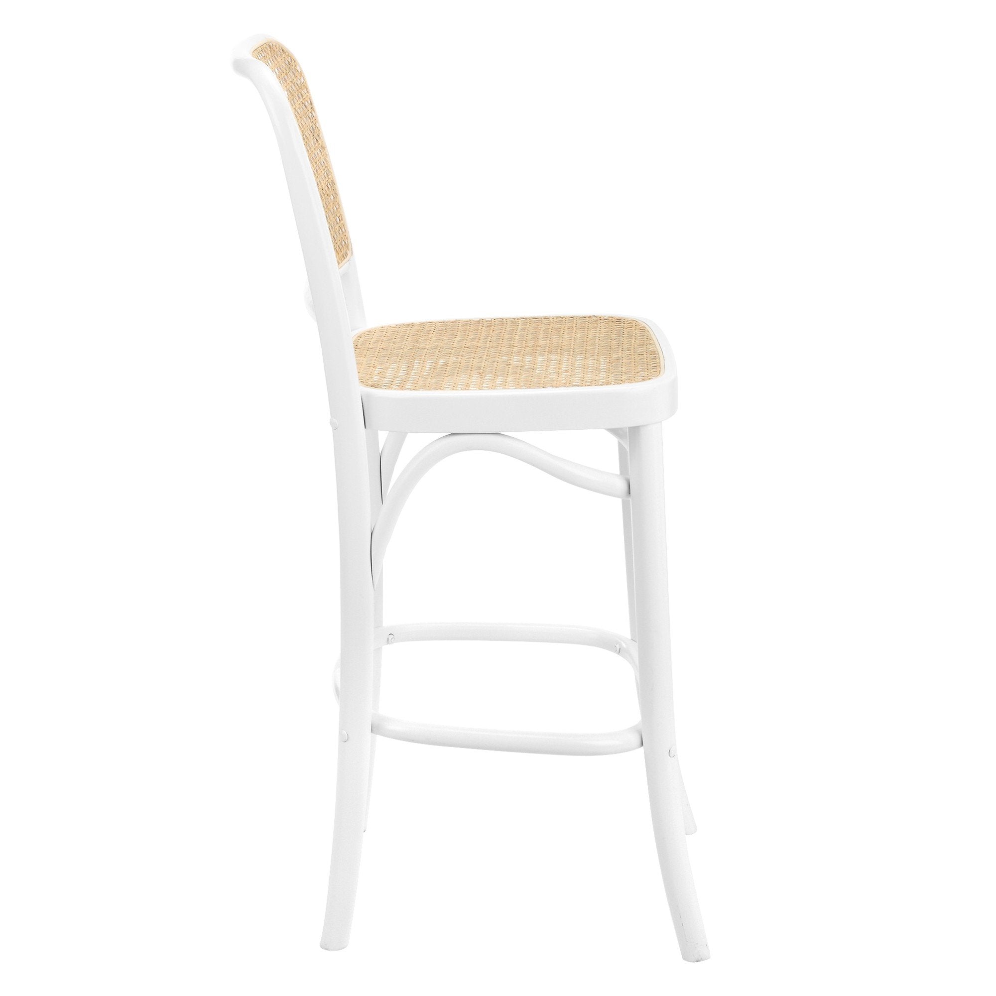 Chaise de bar vintage cannage  Lidia