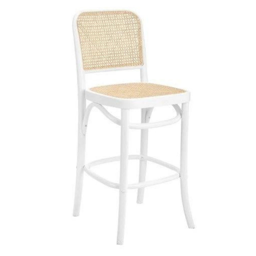 Chaise de bar vintage cannage  Lidia