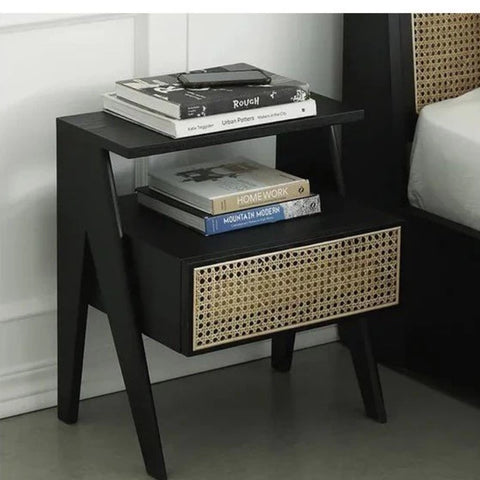Selena rattan cane nightstand