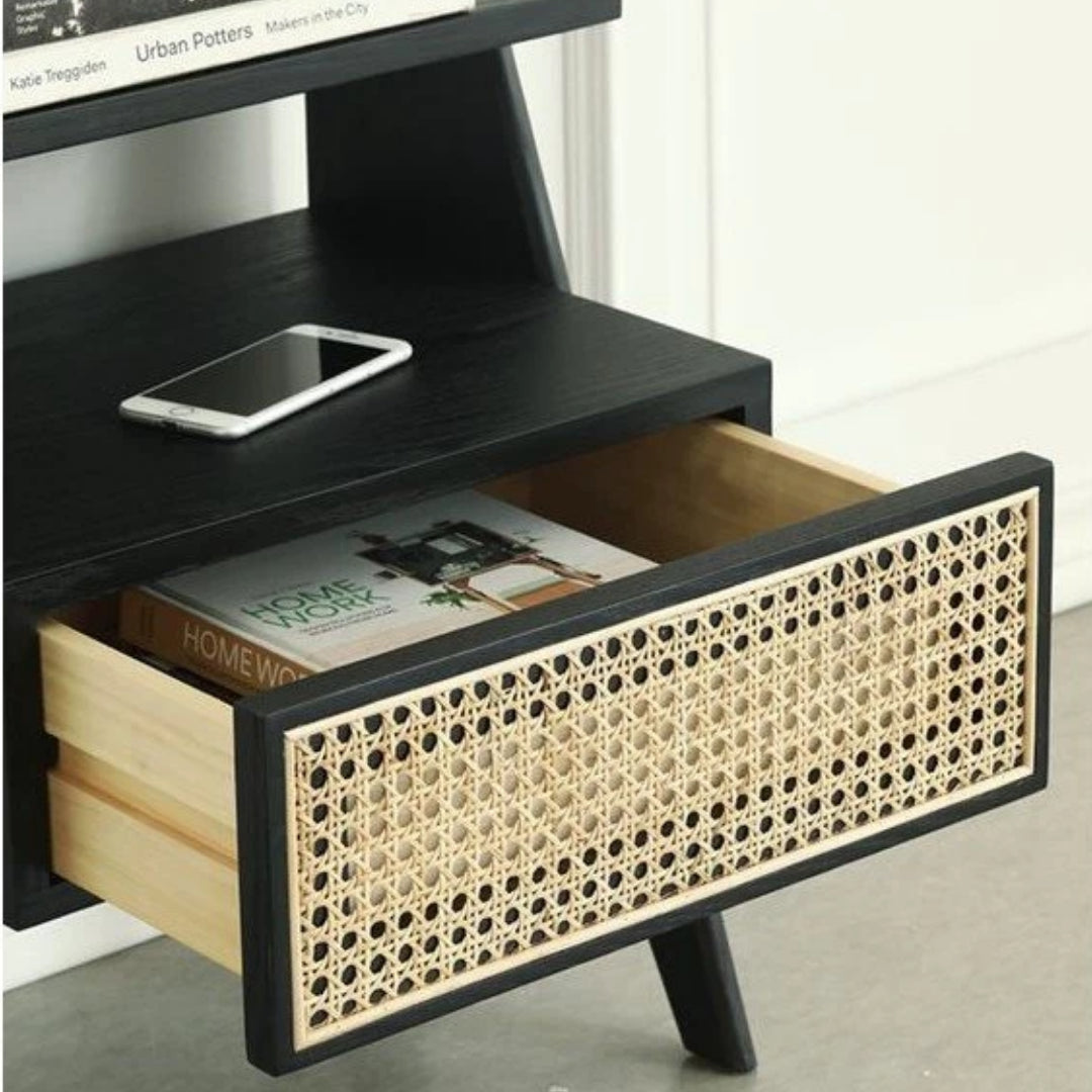 Table de chevet cannage Selena