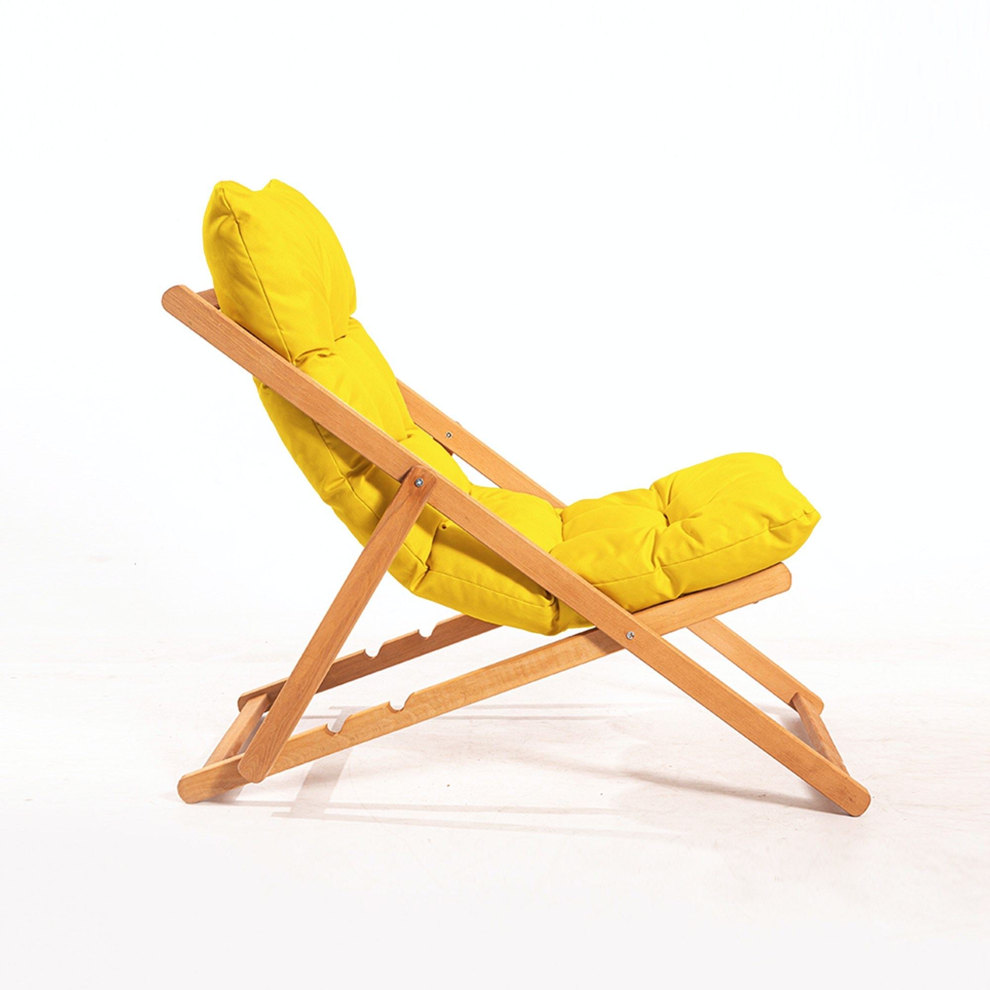 My006 Beech Wood Garden Chair in Yellow and Natural – product image 4
