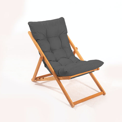 My006 Tuinstoel van Bekenhout in Grijs en Natuurlijk