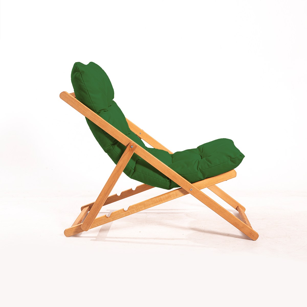 My006 Beech Wood Garden Chair in Green and Natural – product image 2
