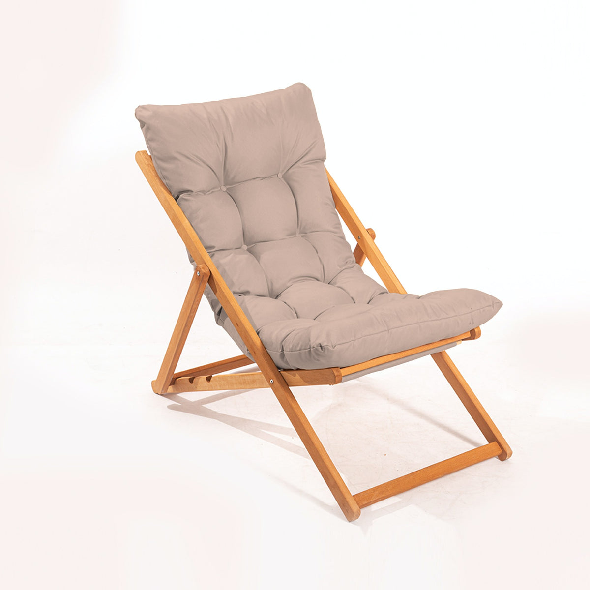 My006 Beech Wood Garden Chair in Brown and Natural – product image 1