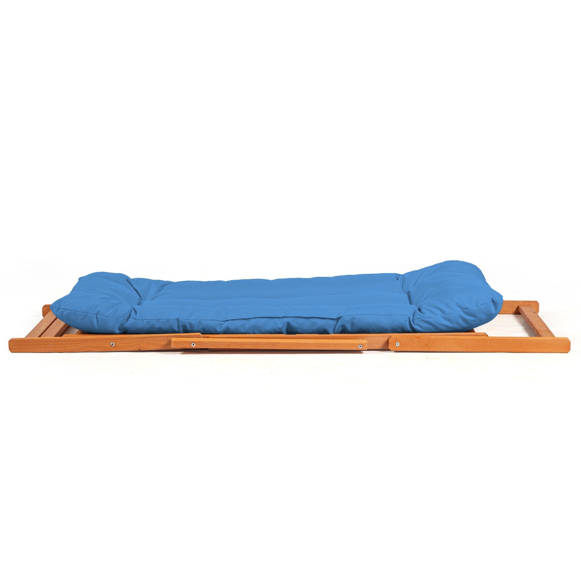 My008 Beech Wood Garden Chair in Blue and Natural – product image 7