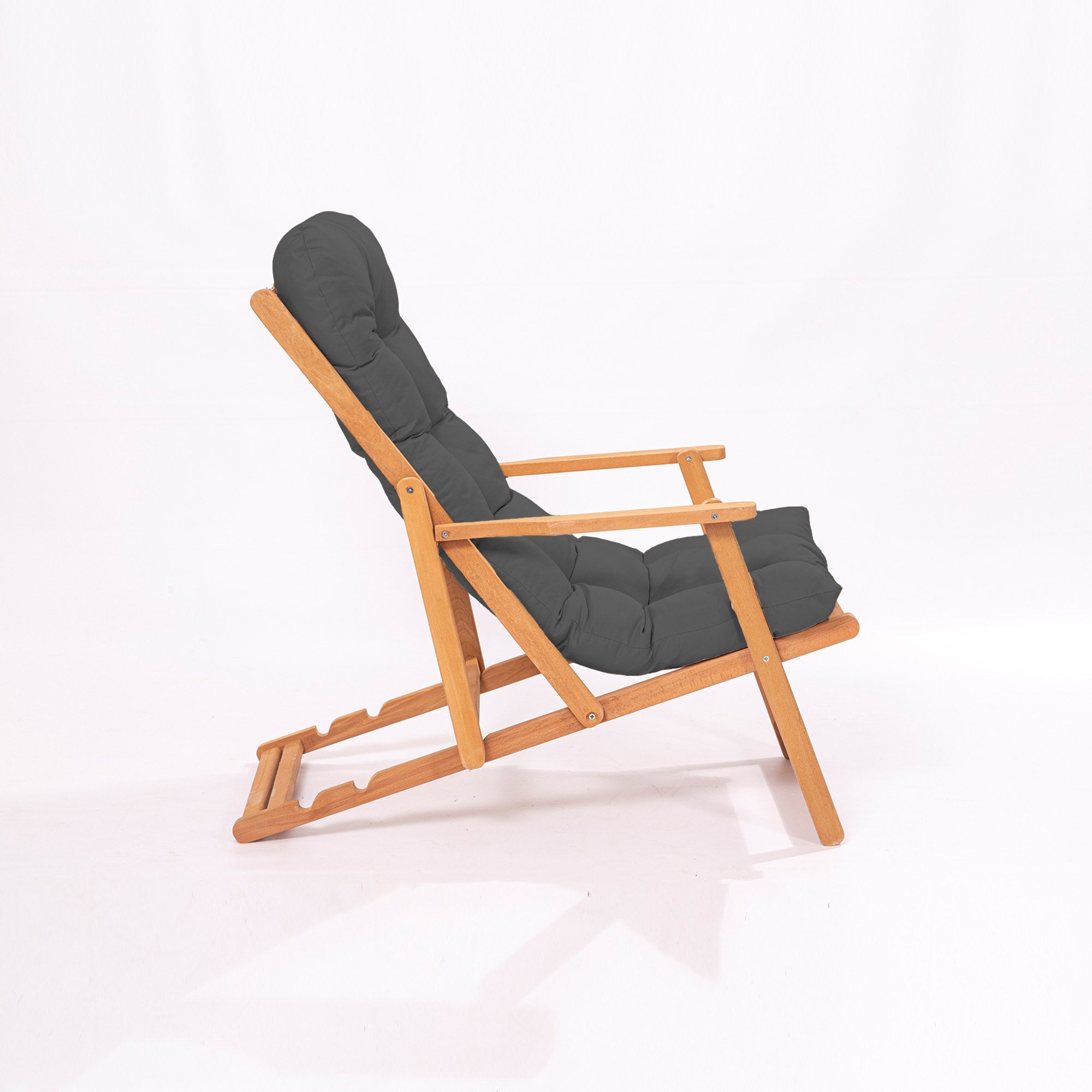 My008 Beech Wood Garden Chair in Grey and Natural – product image 2