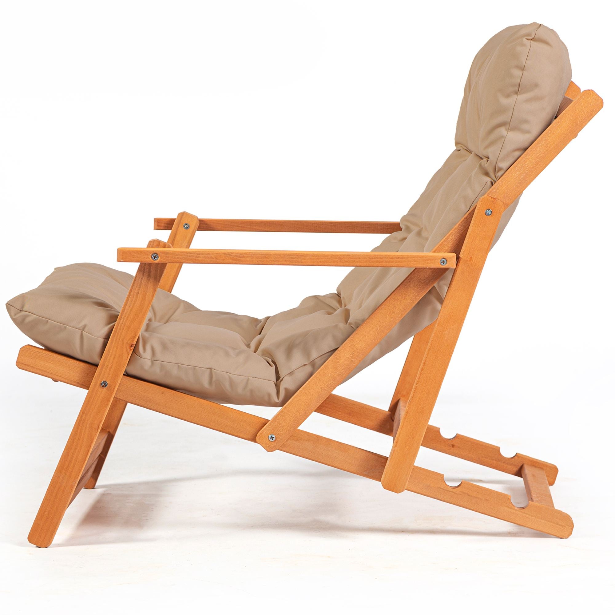 My008 Beech Wood Garden Chair in Brown and Natural – product image 2
